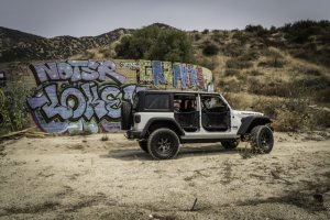 Jeep Wrangler Trail Doors - Front - Body Armor 4x4 - GEN 3 - Black - `18-`21